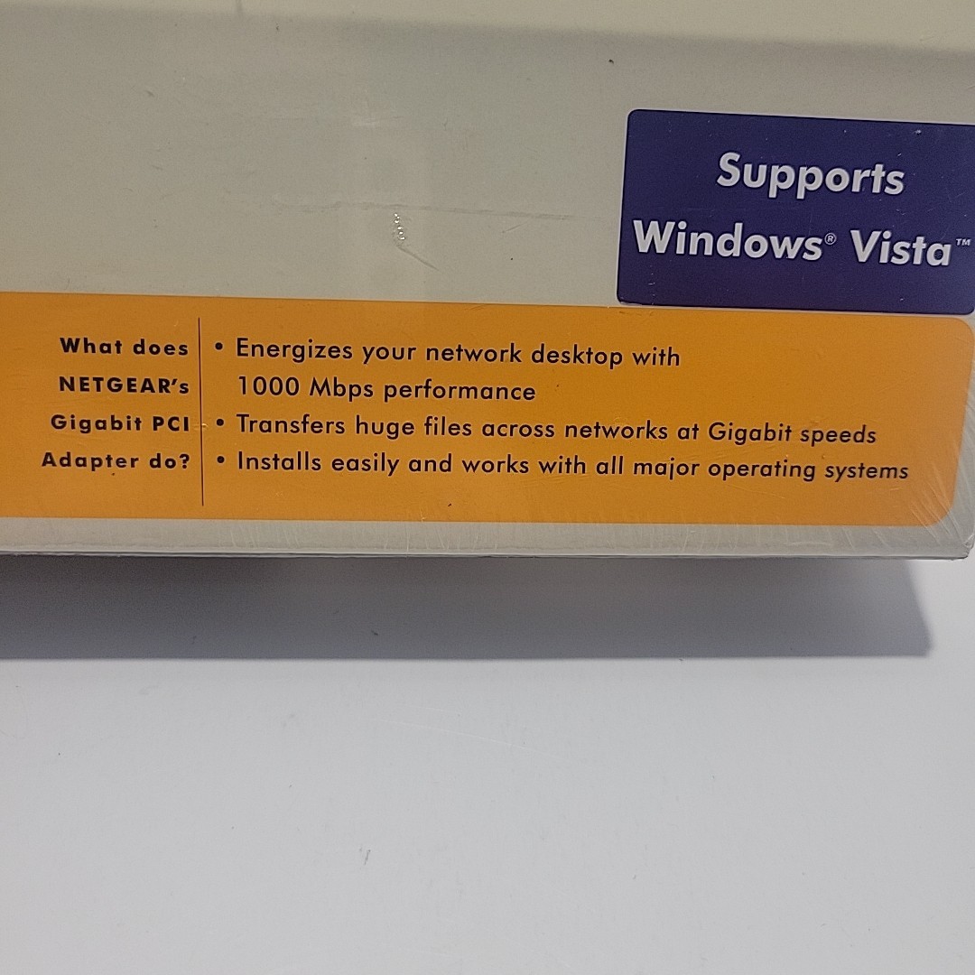 Netgear Gigabit Ethernet PCI Adapter GA311 1000 MBPS Performance 2006 Vintage