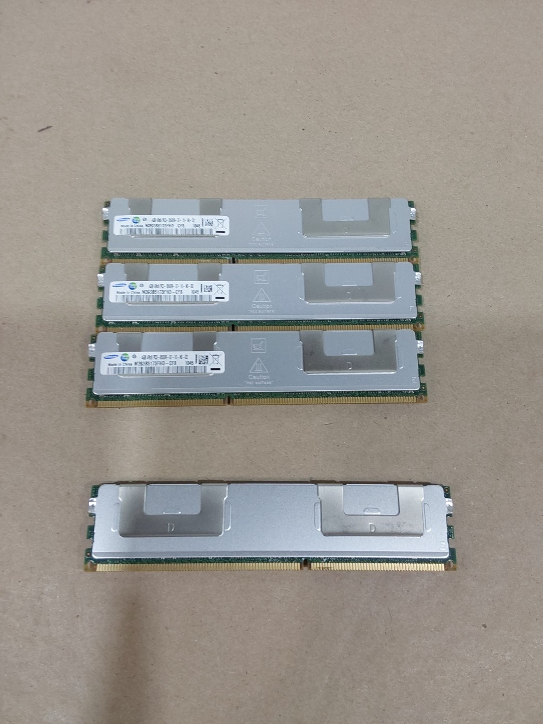 Samsung 4GB 4Rx8 ECC Server RAM M393B5173FHD-CF8 (Lot of 4)