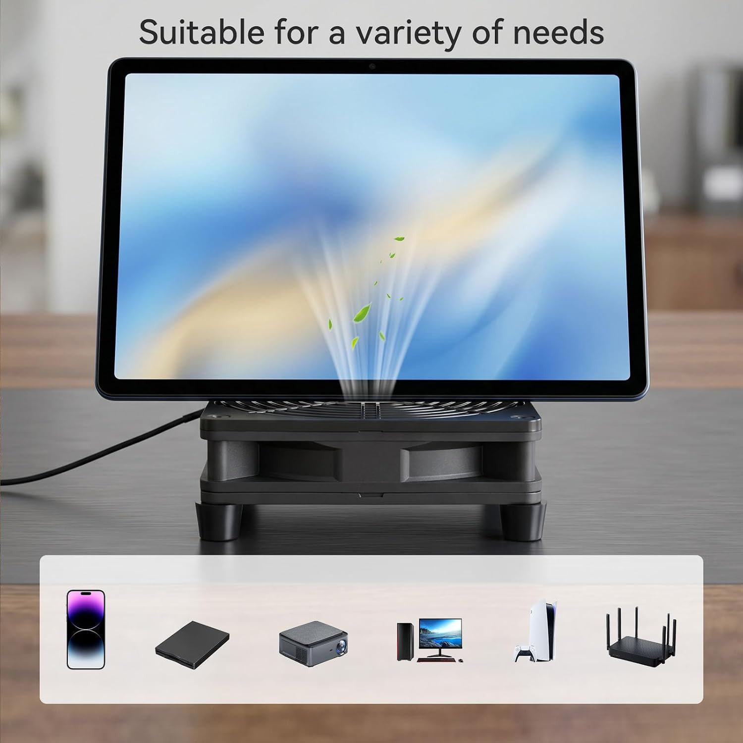 USB Powered Cooling Fan 140Mm with 3 Speed Adjustable Computer USB Fans