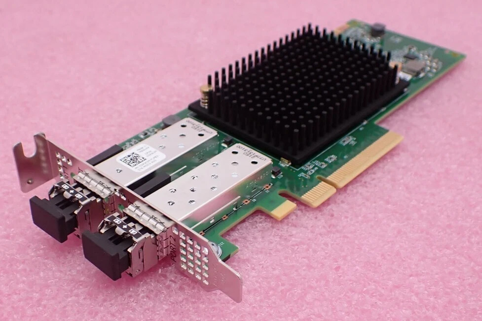 NEW Dell Emulex LPe35002 Dual Port 32Gb FC SFP+ Host Bus Adapter HBA LP HH 5KW3M