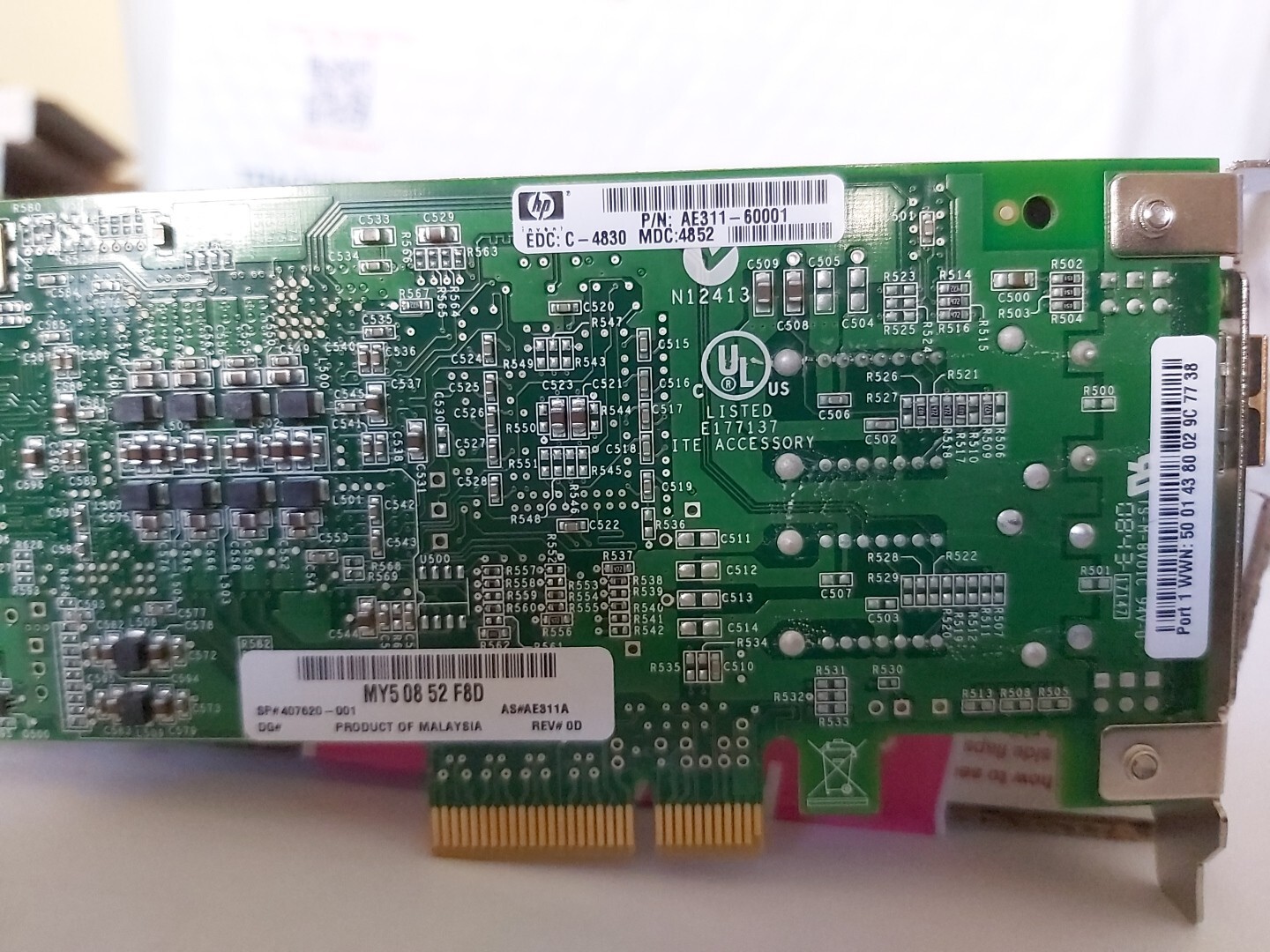 QLogic QLE2460-E PCI Express x4 Fiber Channel 4Gbps Adapter Short BRACKET!!!!