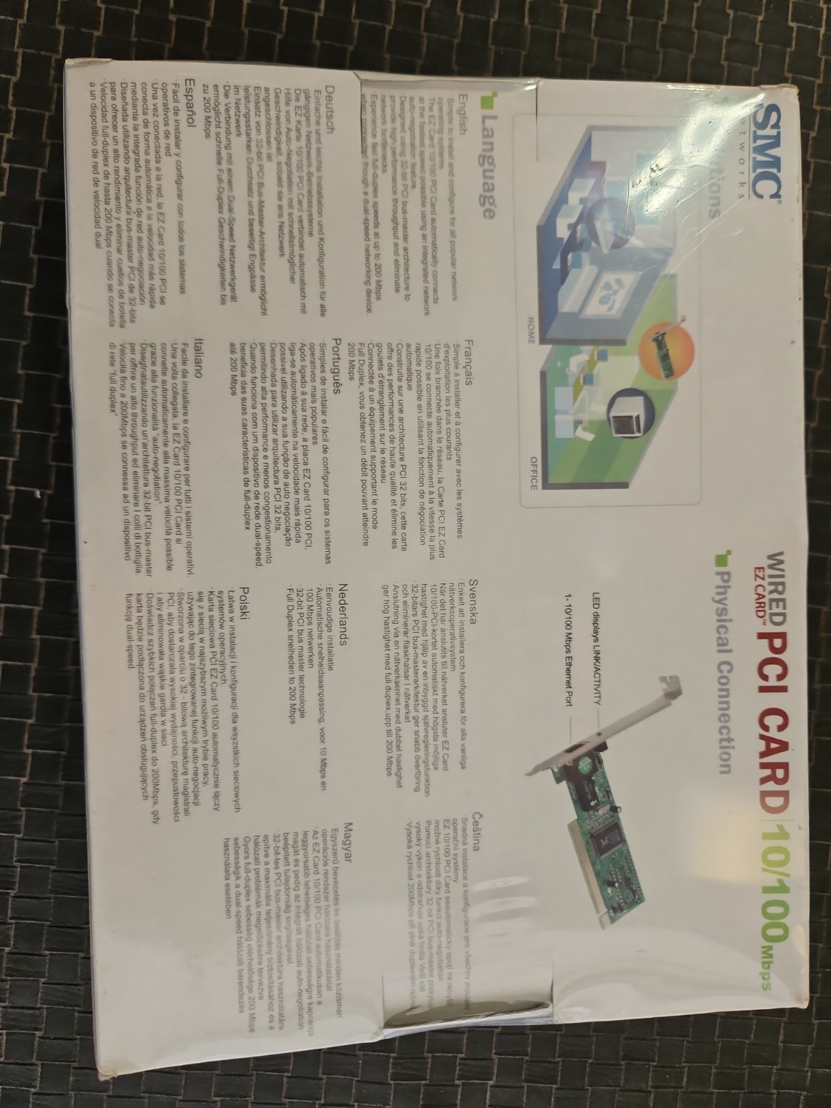 SMC Networks SMC1244TX-1 Wired EZ PCI Card 10/100 Mbps – New – XMAS