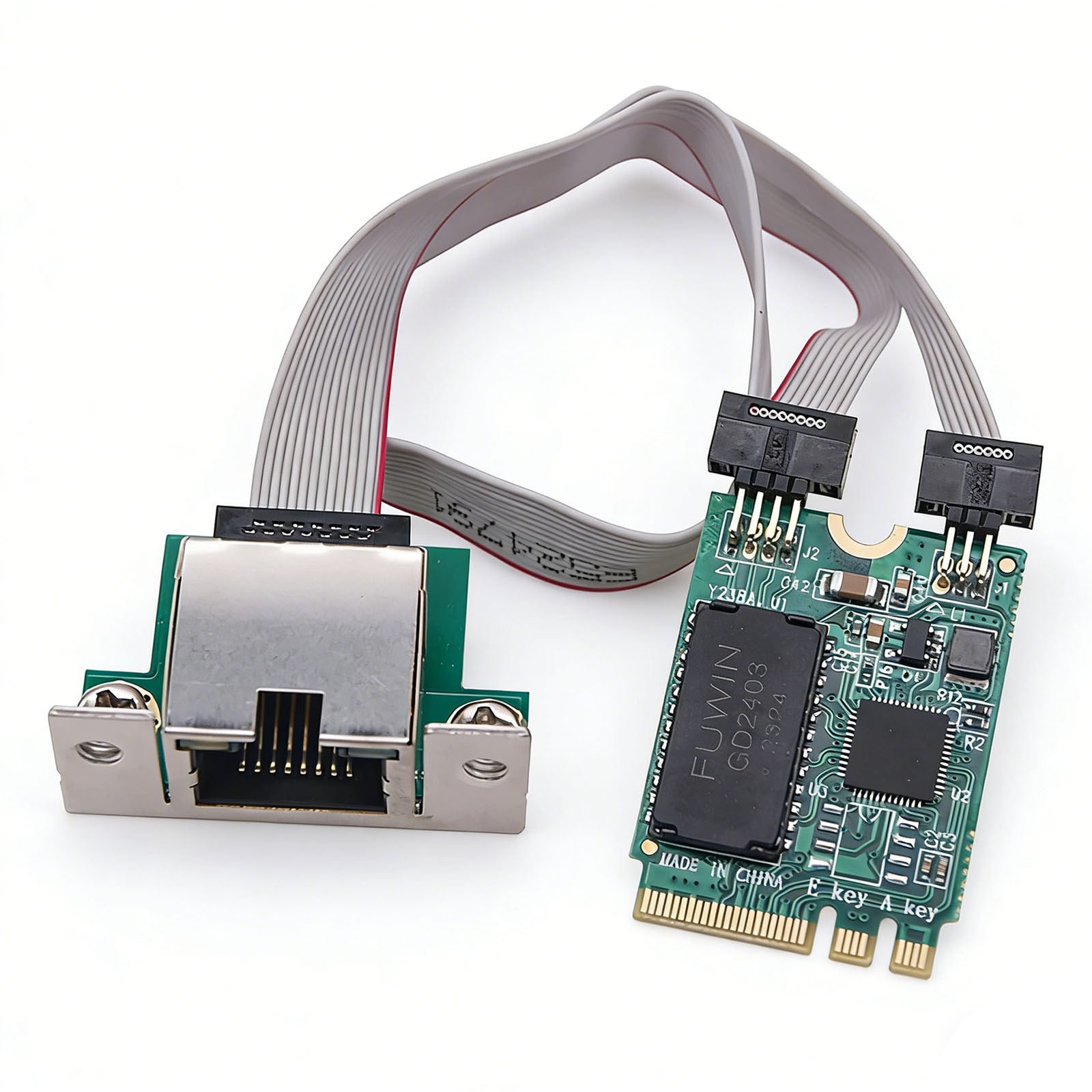 New M.2 Key A+E 2.5G Gigabit RTL8125B RJ45 Ethernet Network Lan Card Chipset