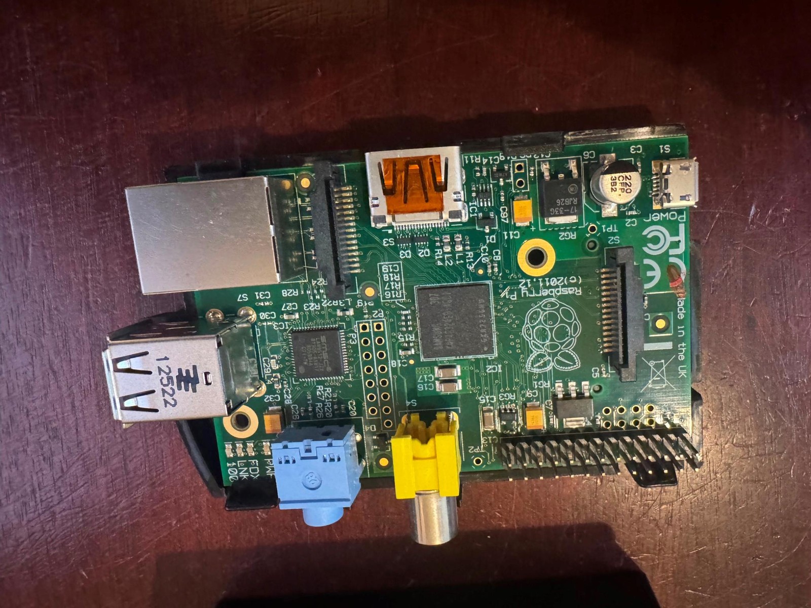 RASPBERRY P1 2011.12 (C) MINI COMPUTER HDMI USB w/Case