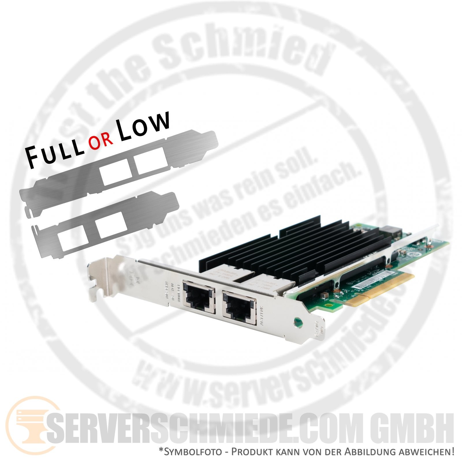 IBM Lenovo Intel X540-T2 2x 10GbE RJ-45 Copper Network Ethernet PCIe x8 Control