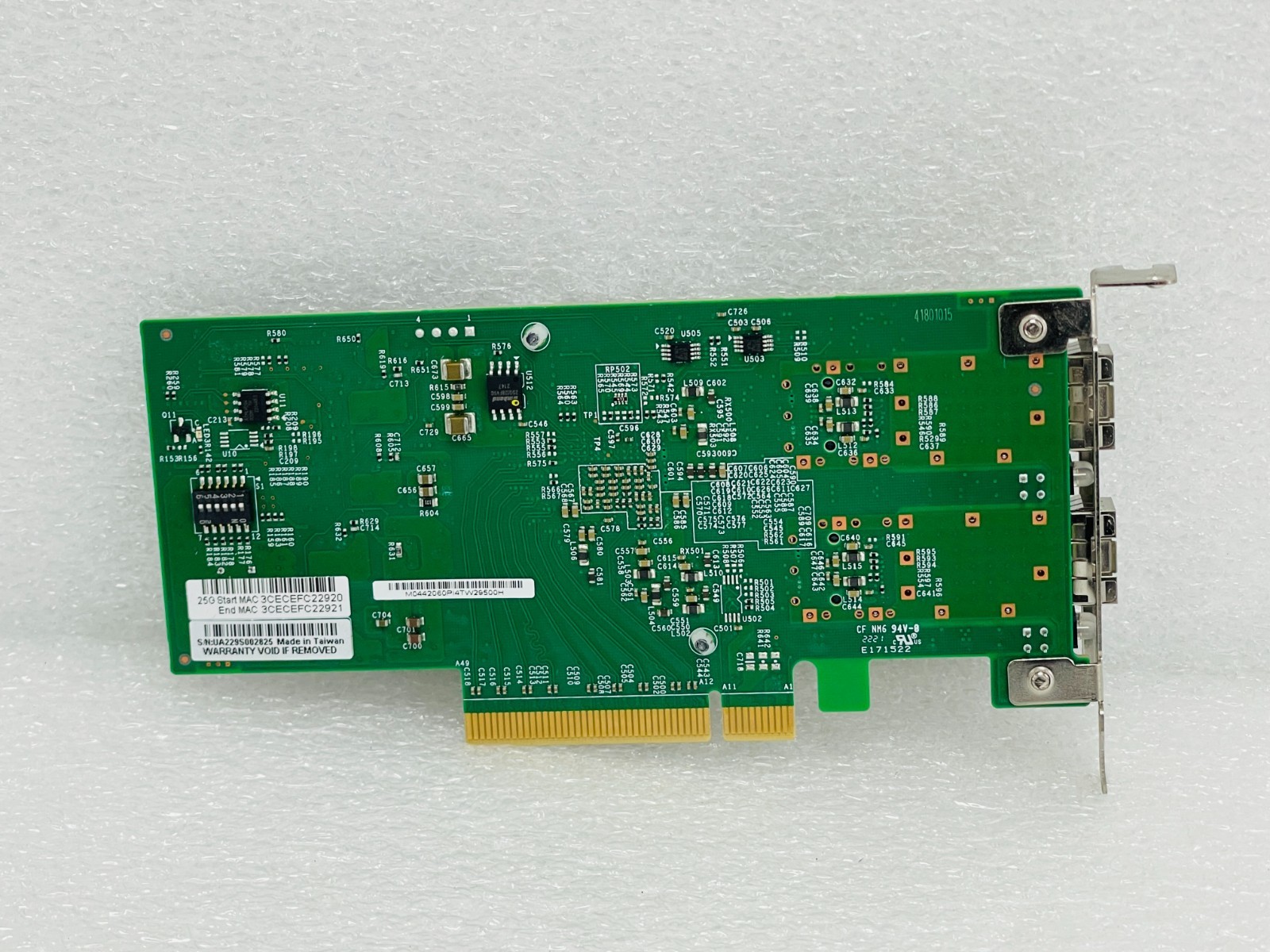 USED – Supermicro AOC-S25G-M2S 25Gbps 2-Port PCI-E 3.0×8 SFP28 W/ Free Shipping