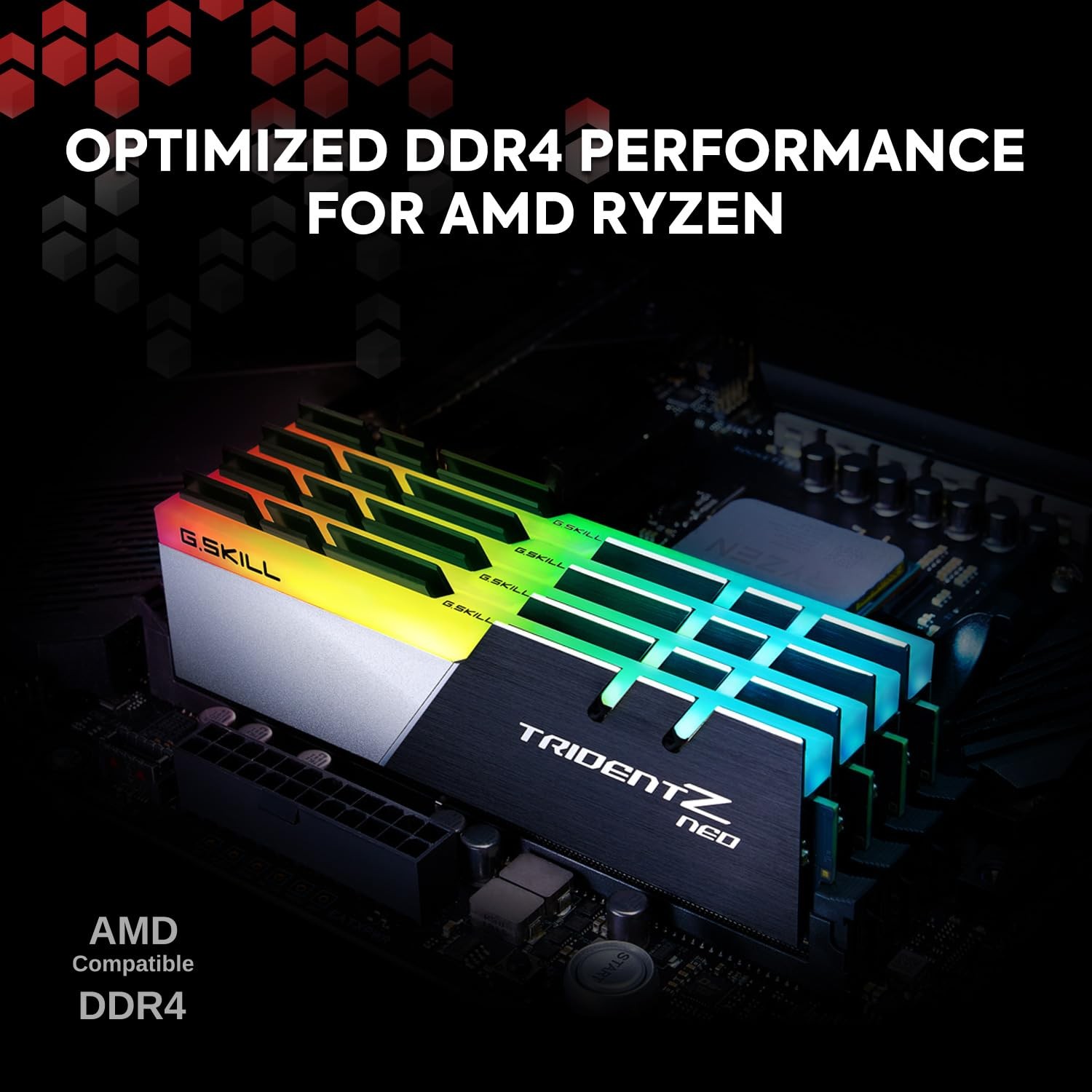 G.SKILL Trident Z Neo Series DDR4 RAM (XMP) 32GB (2x16GB) 32GB, Multicolor