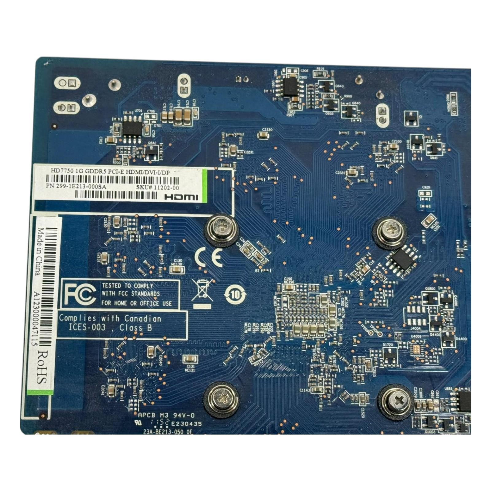 SAPPHIRE HD7750 1GB GDDR5 PCI-E HDMI/DVI-I/DP Graphics Card High Profile