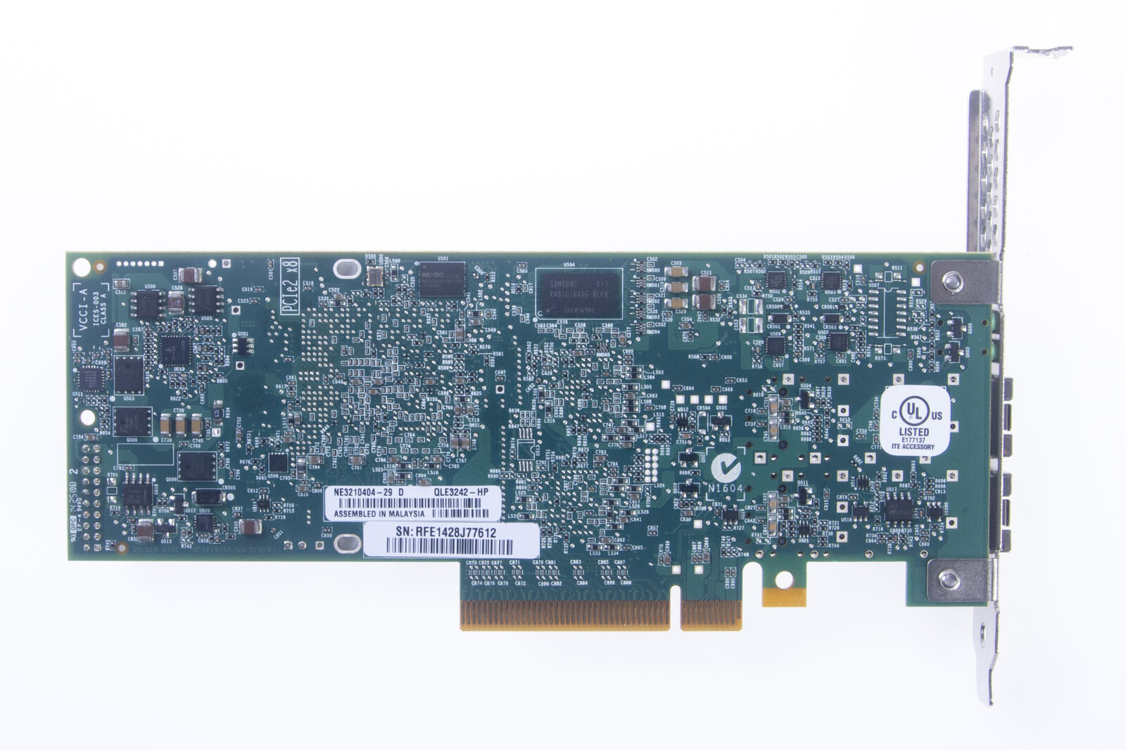 HP NC523SFP Dual-Port 10GbE PCIe PCIe Network Adapter 593717-B21 593742-001