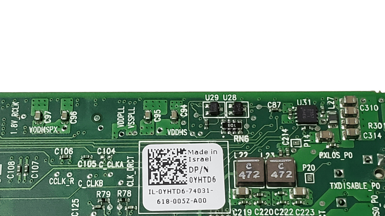 YHTD6 Dell Mellanox CX322A Dual Port 10Gb Network Adapter Half Height No SFPs