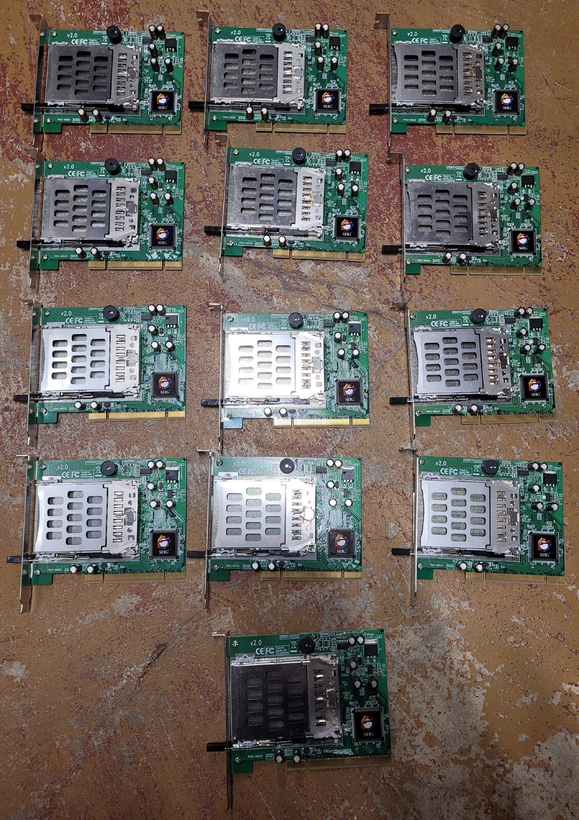 Lot of 13 – Siig PCI-to-PC Card PCMCIA Adapter JJ-PC1012-G2 V2.0