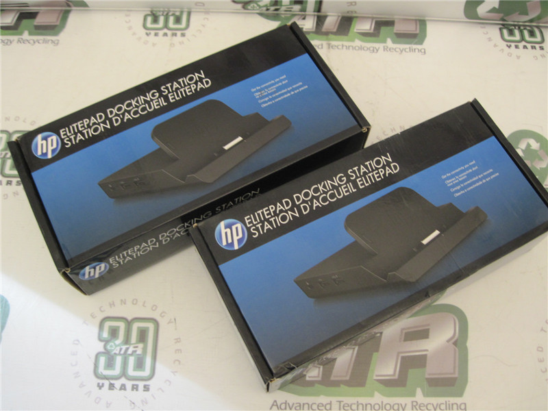 HP ElitePad Docking Station, 4x USB 2.0, HDMI, VGA, Ethernet, Audio (Lot of 2)