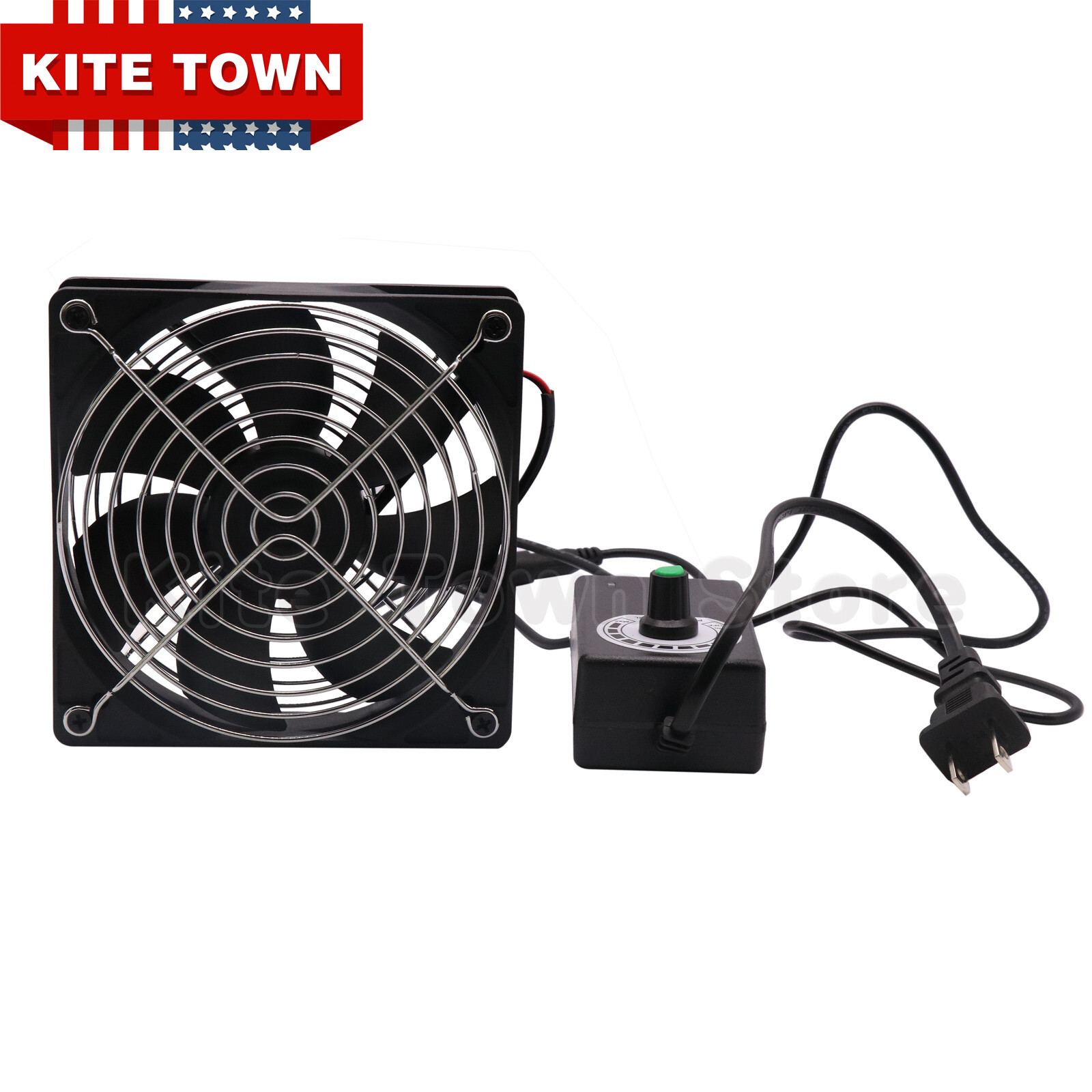 120mm 110V-120V AC Computer Fan with Speed Controller Cooling For X-box Receiver