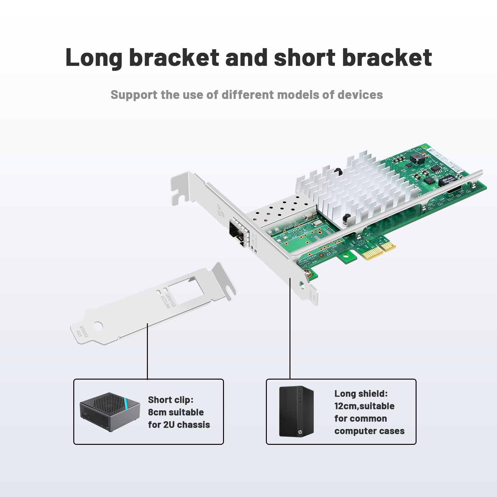 10Gb Fiber Optic Network Card with Intel 82599EN Chip,X520-DA1,1 Optical Port…