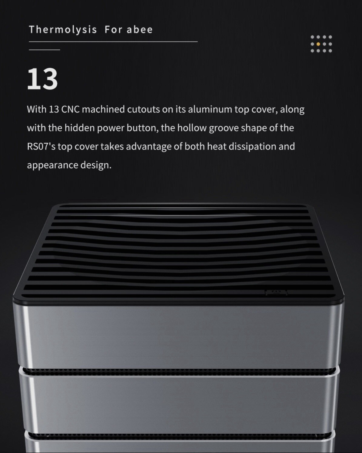 Abee AS Enclosure RS07 Mini-ITX Aluminum Computer Case With Aluminum Frame