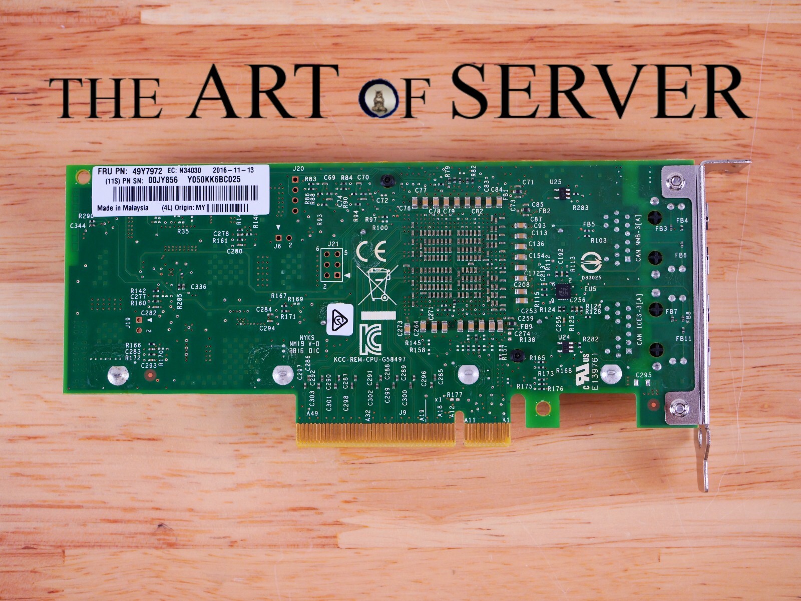 Intel X540-T2 10Gb 10GBaseT RJ-45 PCIe 3.0 x8 NIC Low Profile (IBM 49Y7972)