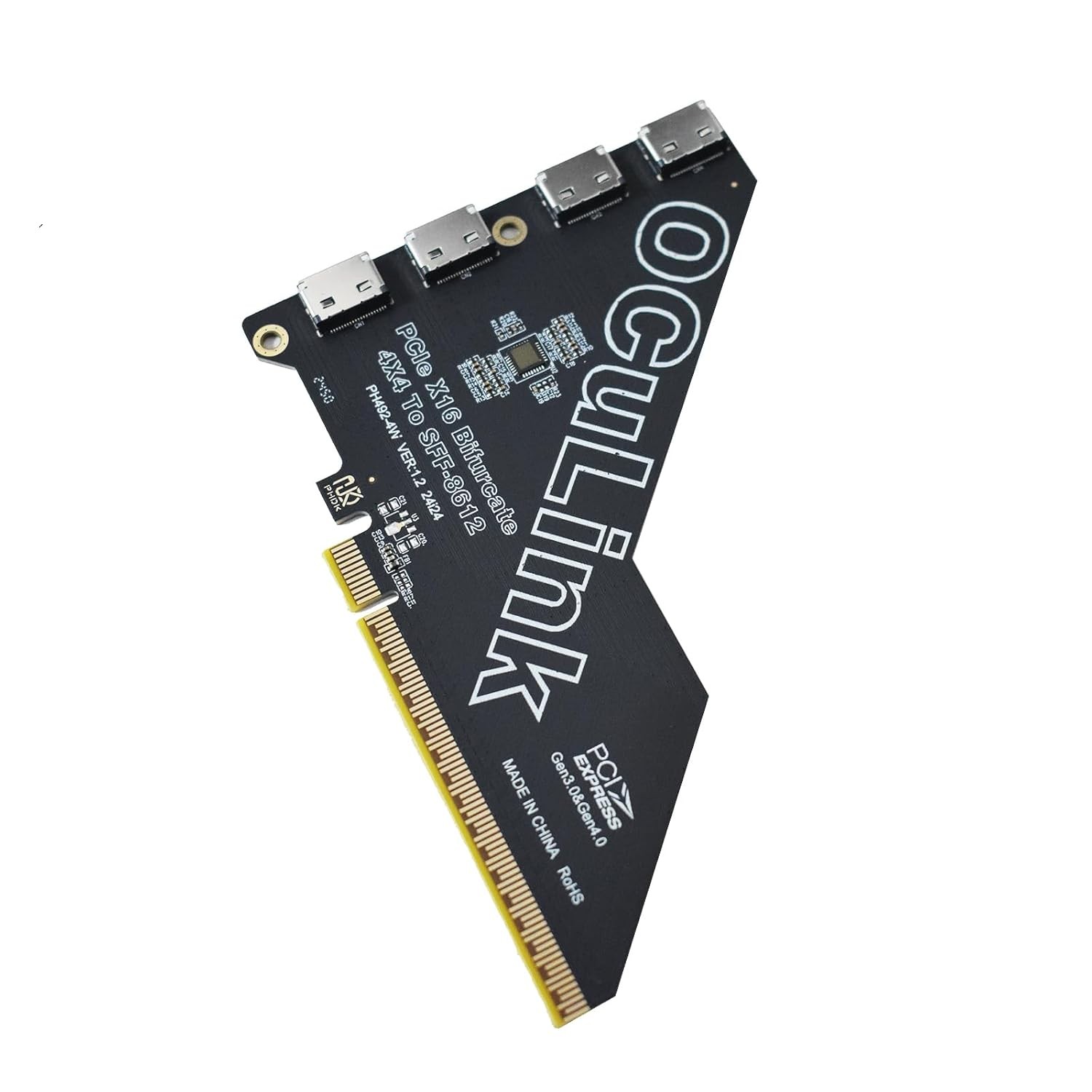 Gen4 PCIe to Oculink SFF-8612 Adapter SFF-8611 External Graphics Card GPU dock