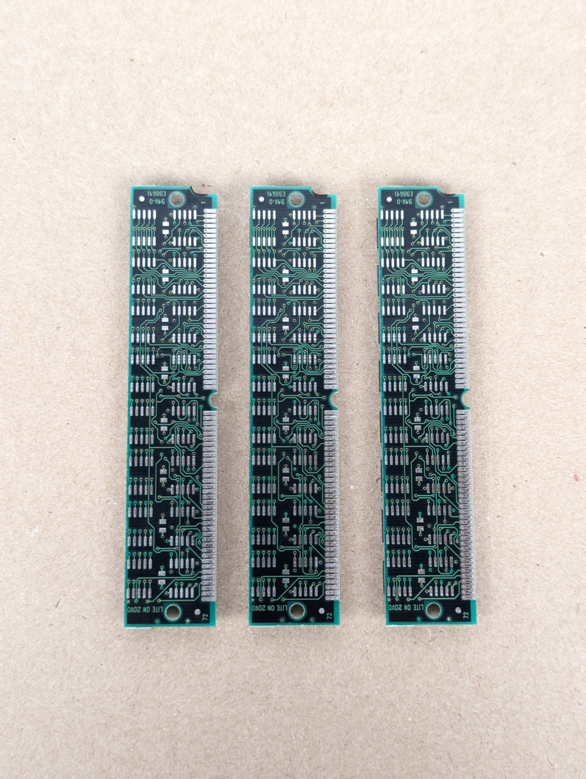 Vintage 3x Millennium Memory 4MB EDO SIMM, 72-pin RAM Sticks (12MB Total) WORKS