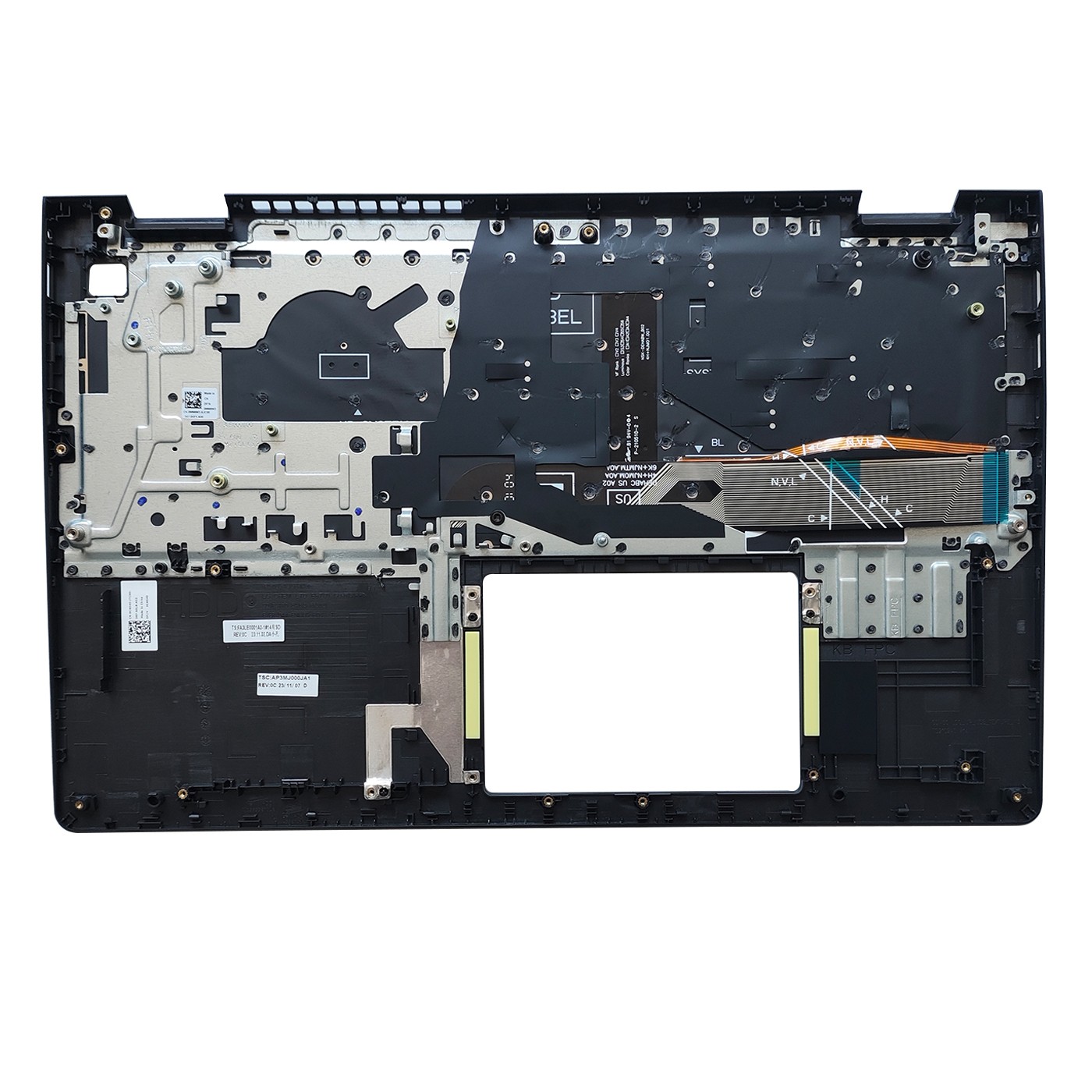 Backlit Keyboard Palmrest For Dell Inspiron 3511 3520 3530 W/O USB-C Type C Port