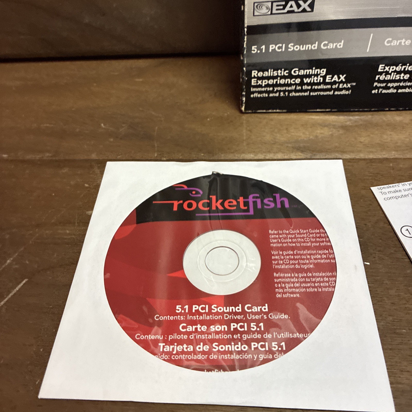Rocketfish RF-51SDCD Creative Labs 5.1 24bit PCI Sound Card with Optical Out