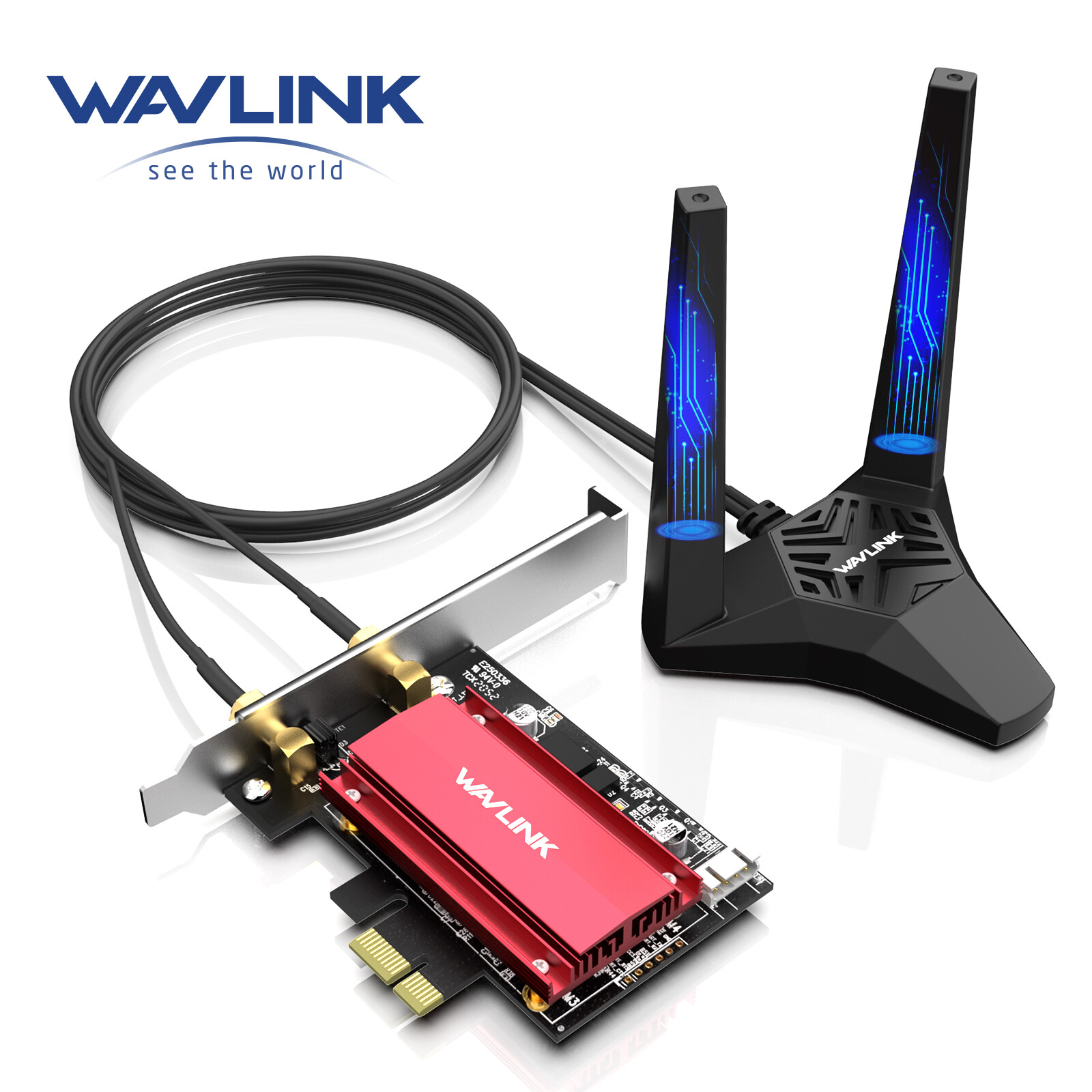 Wavlink AX3000 PCIe WiFi Adapter WiFi 6E BT5.2 Network WiFi Adapter 2.4/5/6GHz