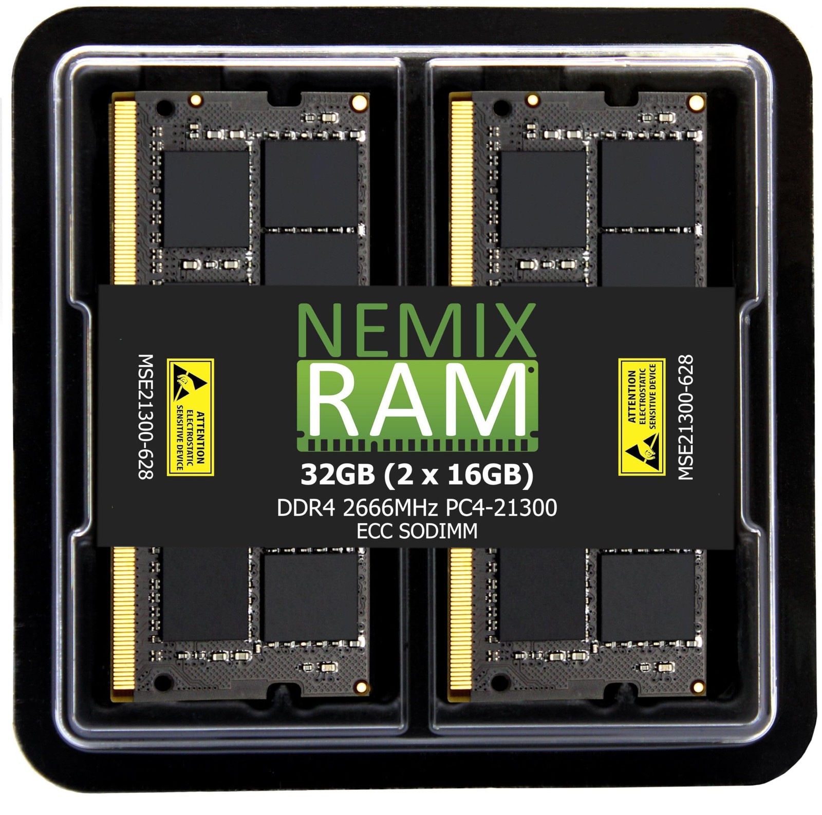 NEMIX RAM 32GB (2X16GB) DDR4 2666MHZ ECC SODIMM KIT, Multicolor