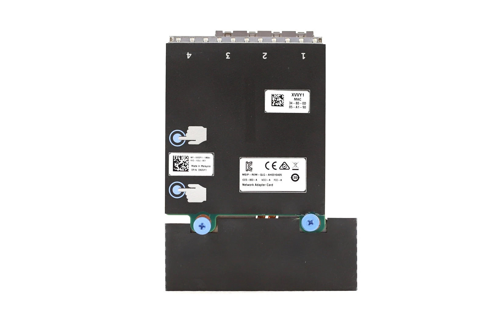 Dell QLogic QL41164 4-Port 10Gbps SFP+ 4-Port Network Daughter Card 0XVVY1