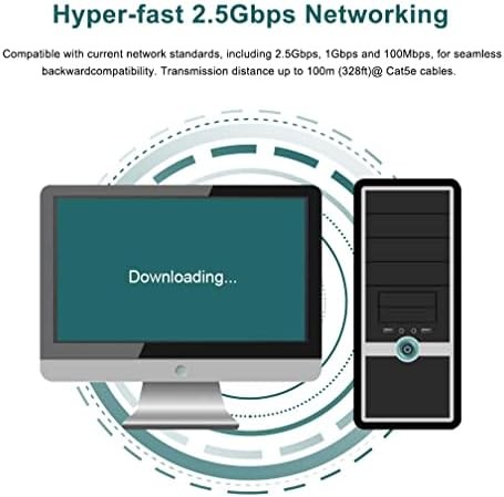 2.5GBase-T PCI Express Network Adapter NIC, PCIe to 2.5 Gigabit Ethernet Network