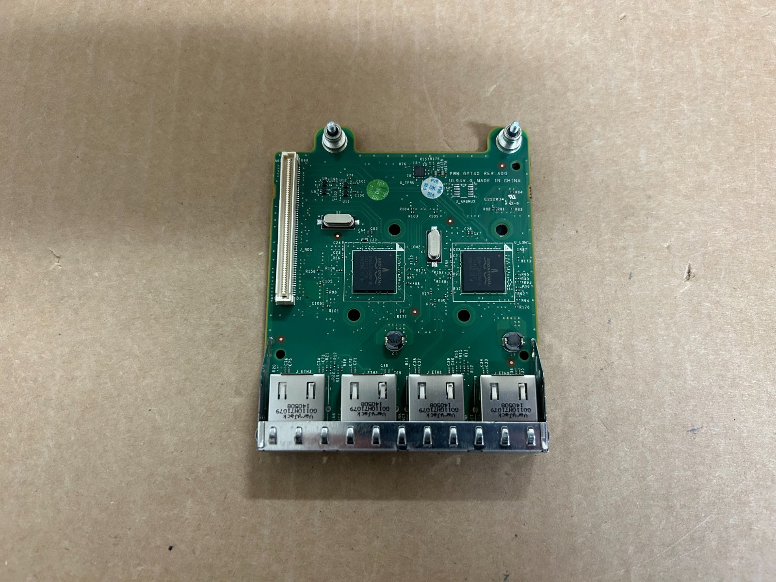 Dell Quad Port Ethernet Network Daughter Card For PowerEdge (FM487)