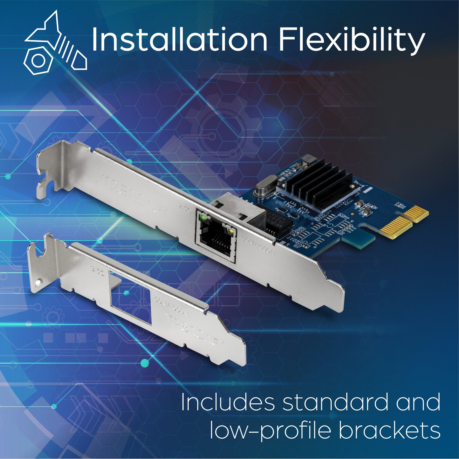 TRENDnet TEG-25GECTX 2.5GBASE-T PCIe Network Adapter