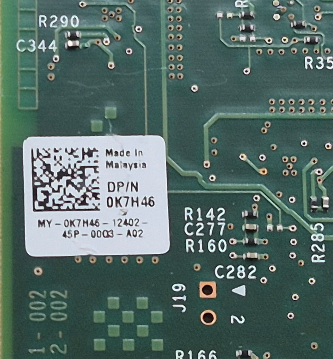 Intel Dell 0K7H46 Dual Port Network Ethernet Adapter W/ High Profile Bracket