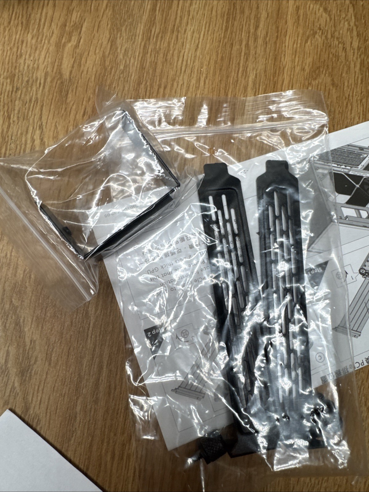 VG4-4-V2X Universal 4-Slot Vertical GPU Mount Kit PCIe Gen 4 Riser Black