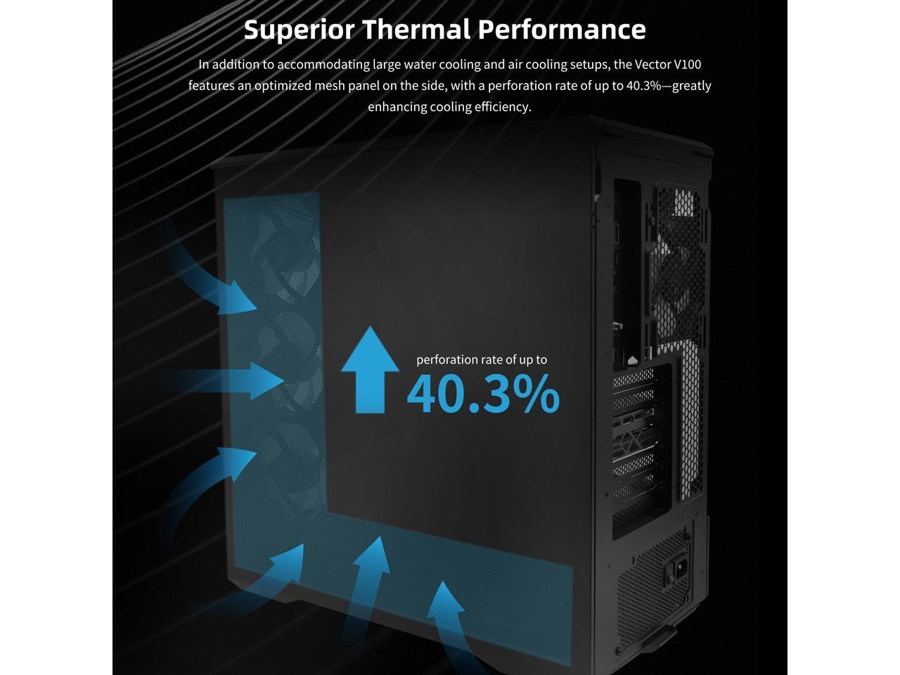 Lian Li V100 ATX Mid-Tower PC Case, 4 x 120mm ARGB PWM Fans Pre-Installed, LED