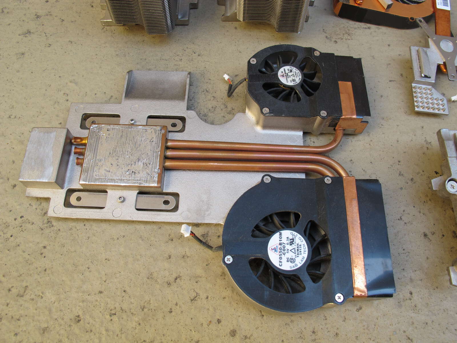 Heat Sink laptops HP Dell Toshiba Various Copper and Aluminum Salvage Scrap