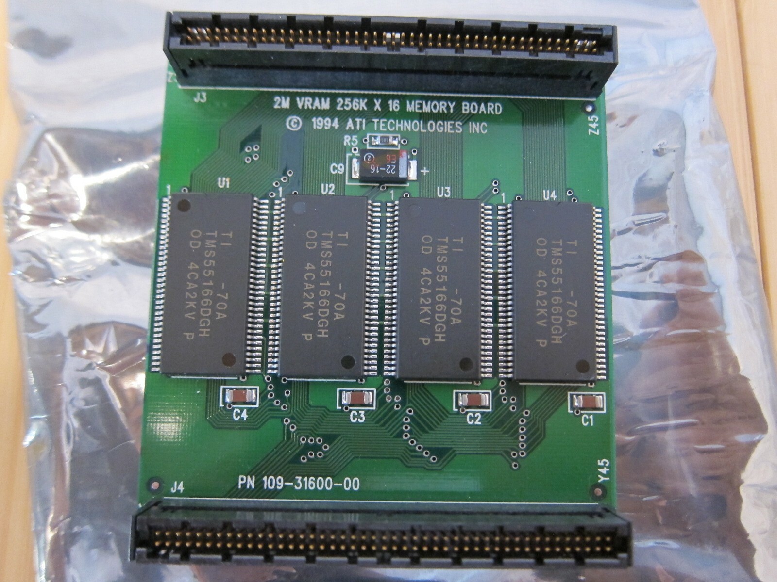NOS 1994 ATI 2MB VRAM Memory Board Video Storage Upgrade Module 109-31600-00