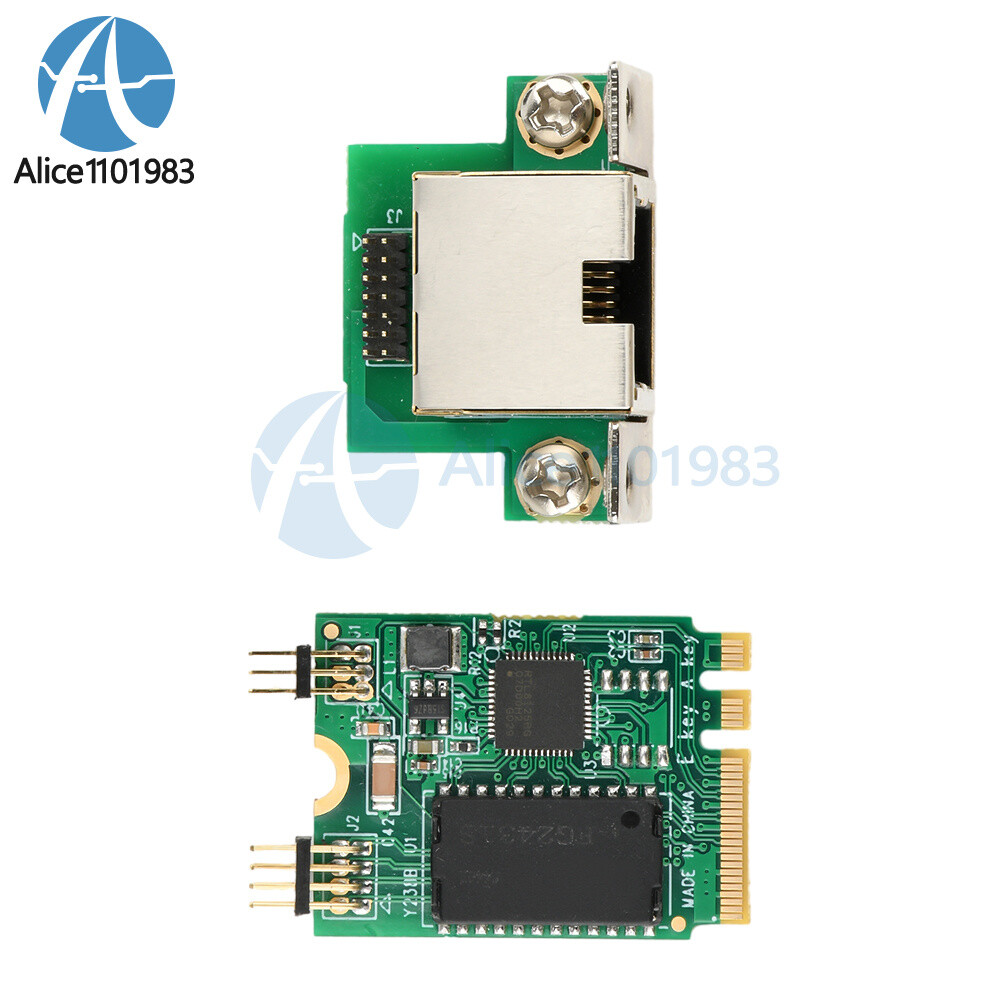M.2 Key A+E/PCI-E 2.5G Gigabit Ethernet Network Lan Card 1000Mbps RTL8125BG Chip