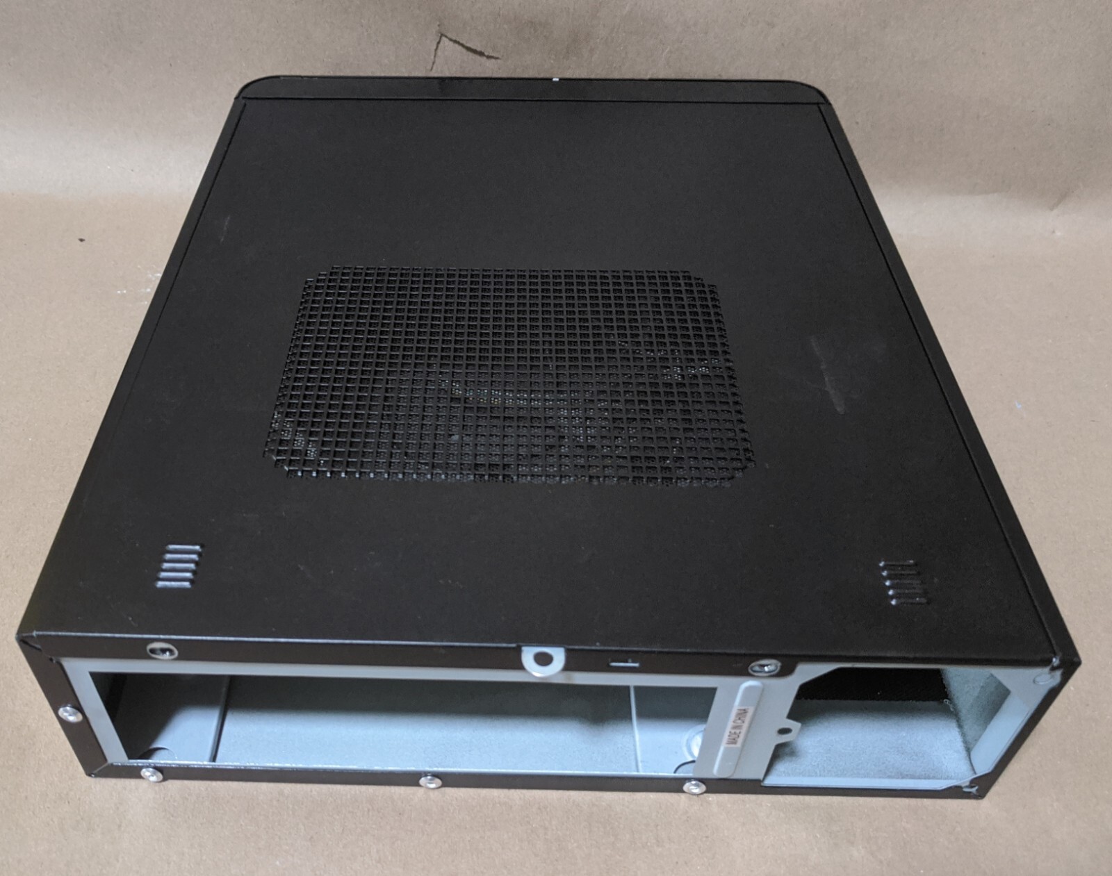 Empty Linkworld DIY Black Mini-ITX Media Center HTPC Desktop/Tower PC Case
