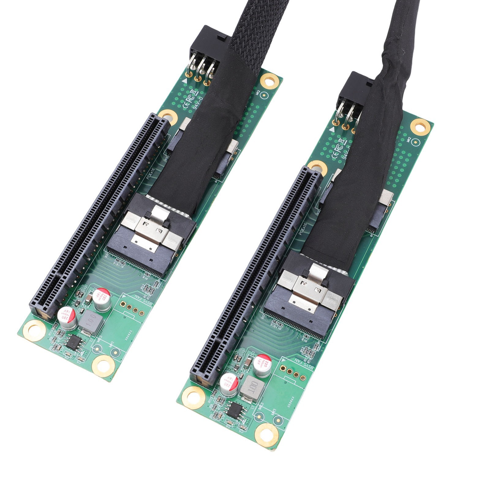 PCIe 4.0 X16 to SFF-8654 X2 Adapter Cable High Performance PCIe 4.0 to SFF-8654