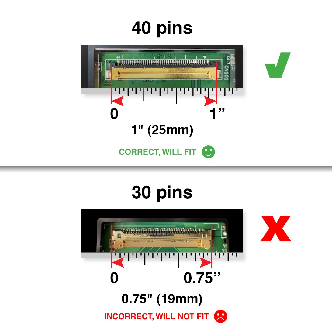 Dell 1C4CW 40 Pins Touch Screen Replacement LCD LED Display With Tools