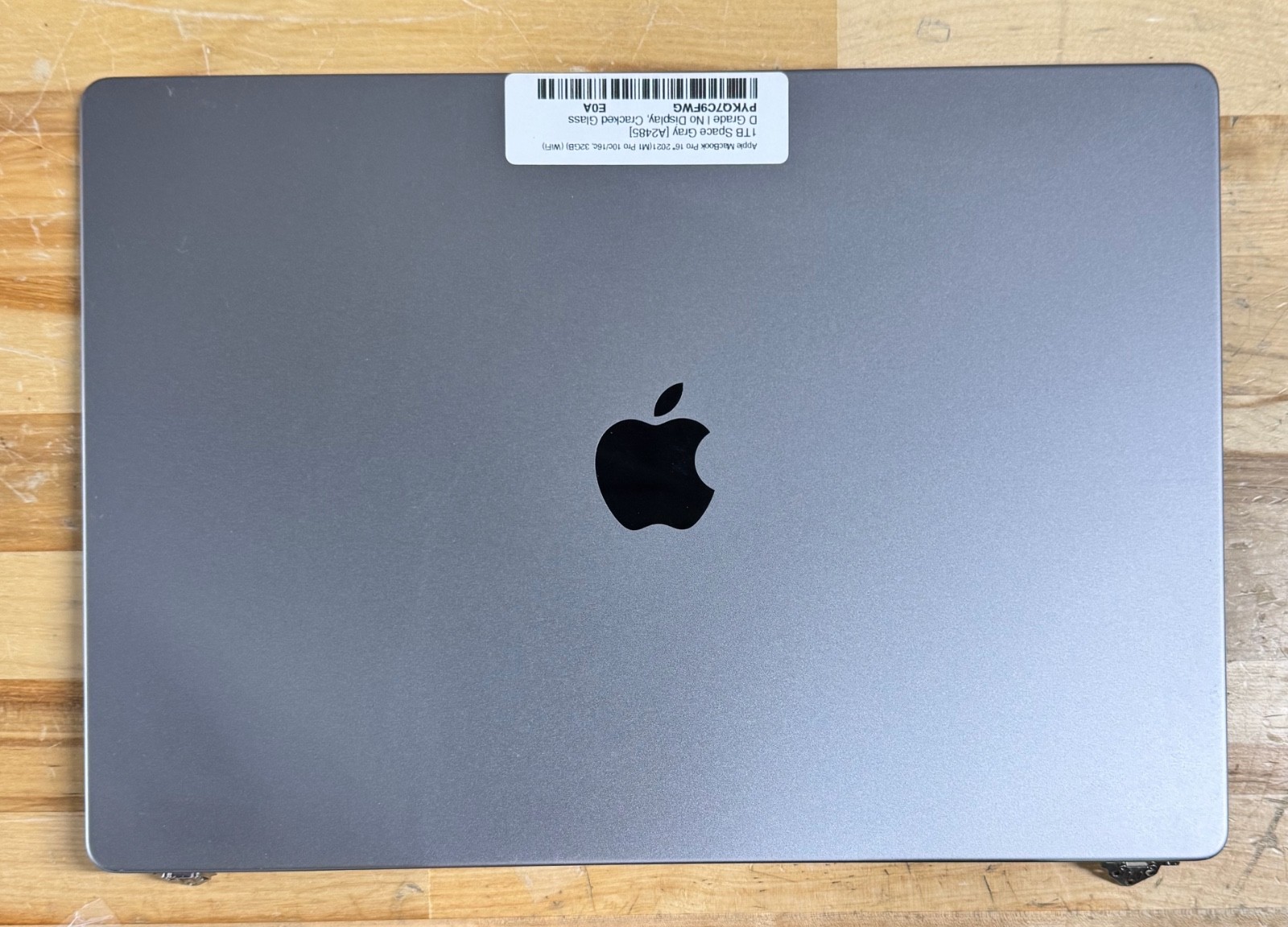 2021  MacBook Pro 16” OEM Display Assembly A2485 A2780 M1 M2 Gray (FOR PARTS)