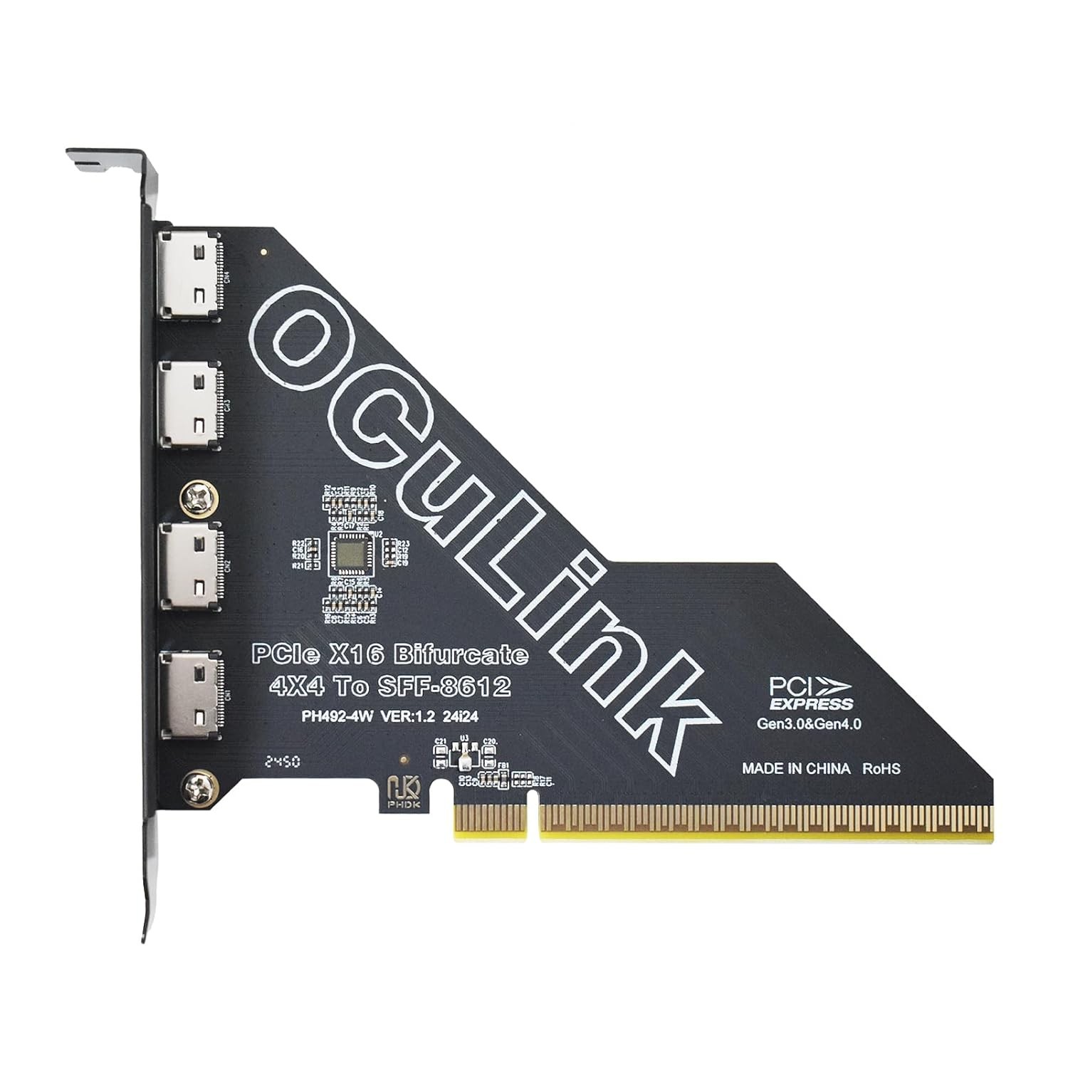 Gen4 PCIe to Oculink SFF-8612 Adapter SFF-8611 External Graphics Card GPU dock