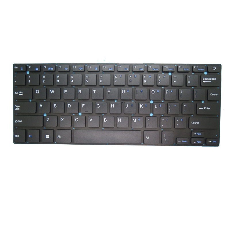 Laptop Keyboard For Cepter Pixel 14 Black United States US