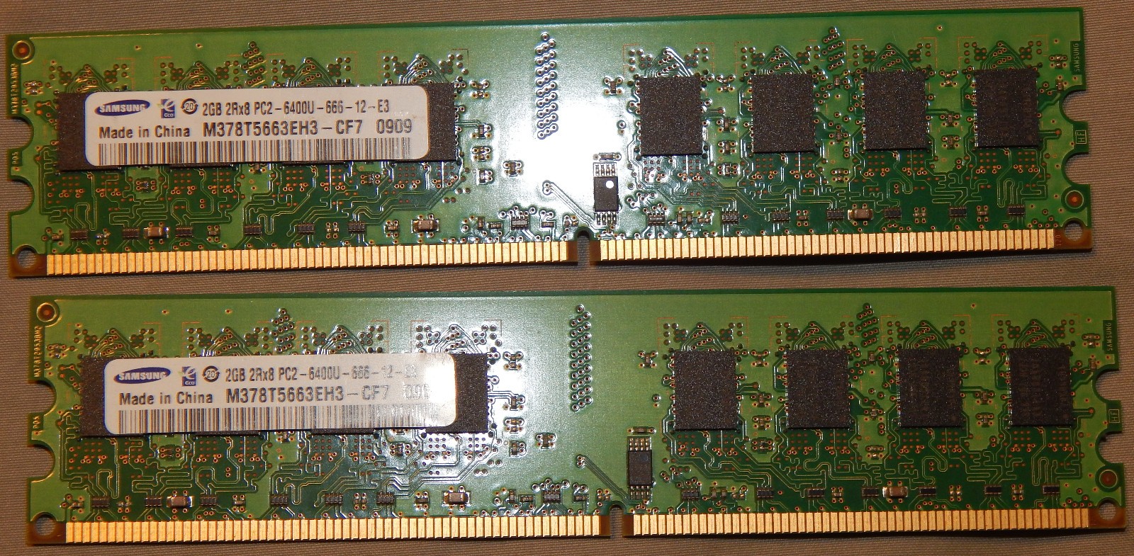 Mixed Brands 4GB 2X2GB DDR2 2RX8 PC2-6400U 800MHz 240PIN DIMM Desktop RAM