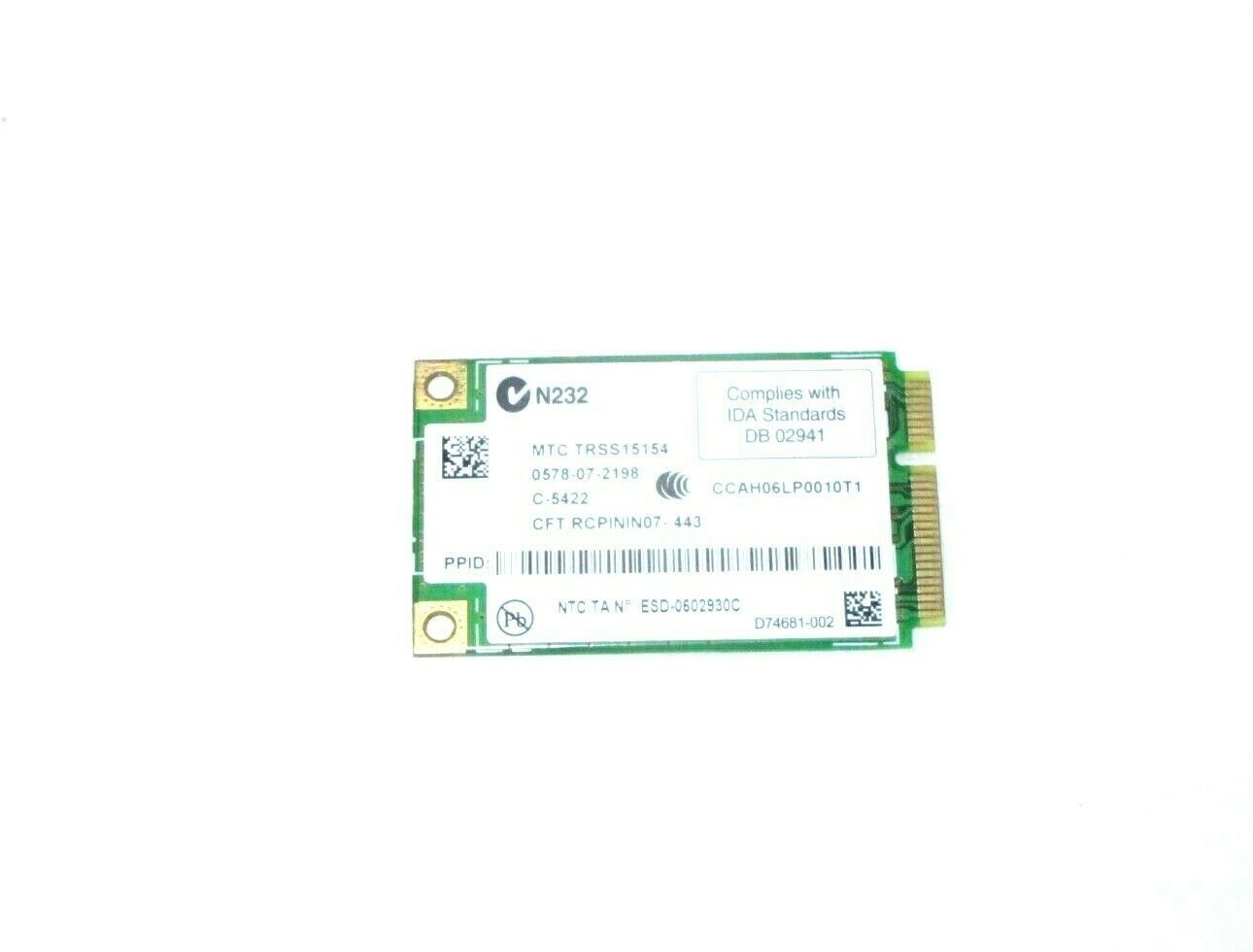 NEW Intel Pro Wireless Wifi 4965AGN 802.11 a/b/g/n MiniCard – MK933