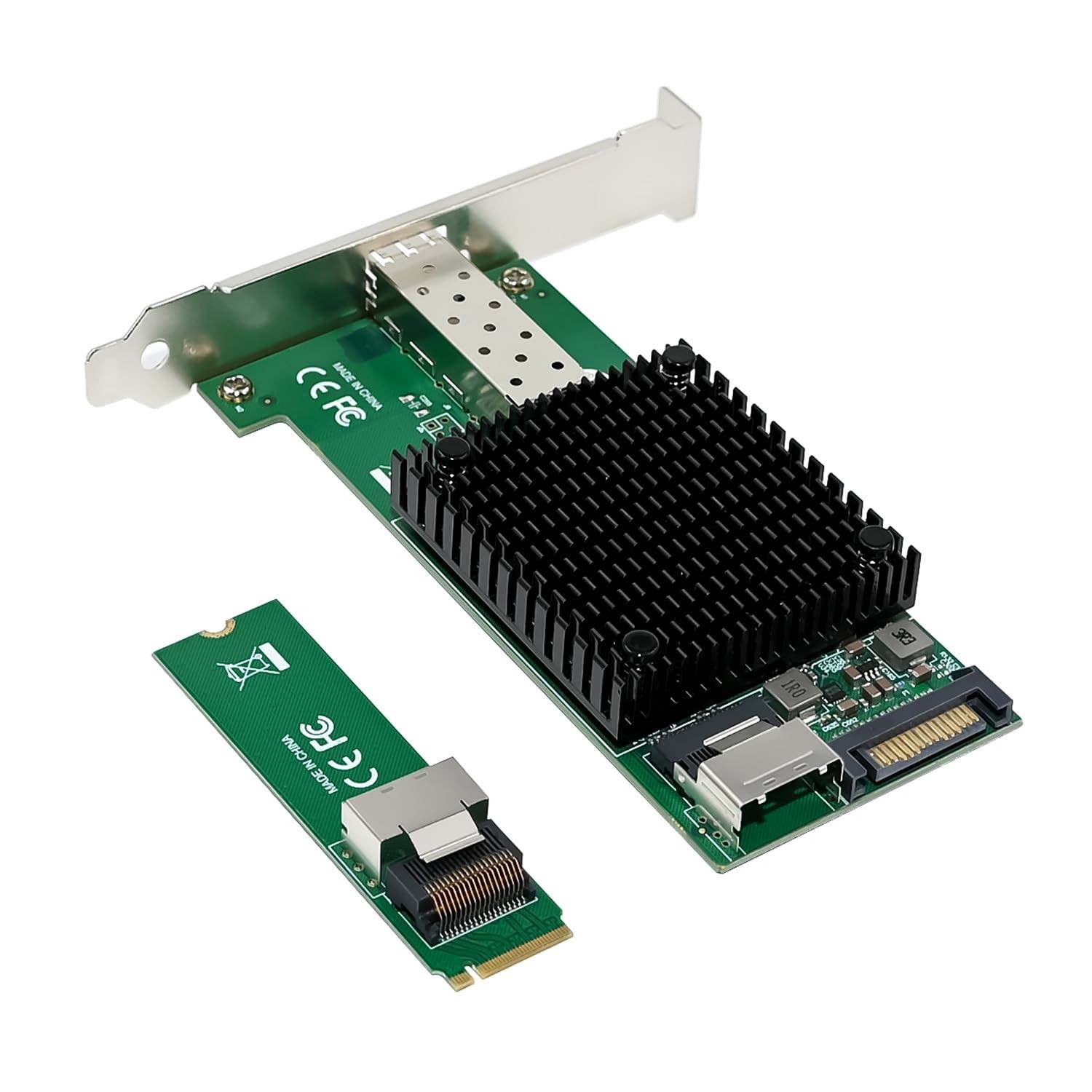 10 Gigabit M.2 to RJ45 SFP+ NIC, with Intel 82599(X520-DA1) Controller PCIe X…