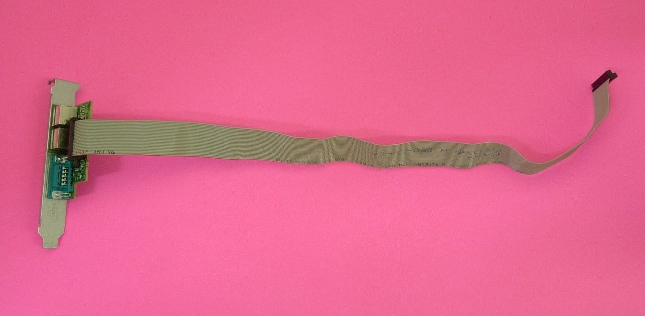 GENUINE Dell Serial PS/2 Full Height Panel Board w/Cable N3563 F743C