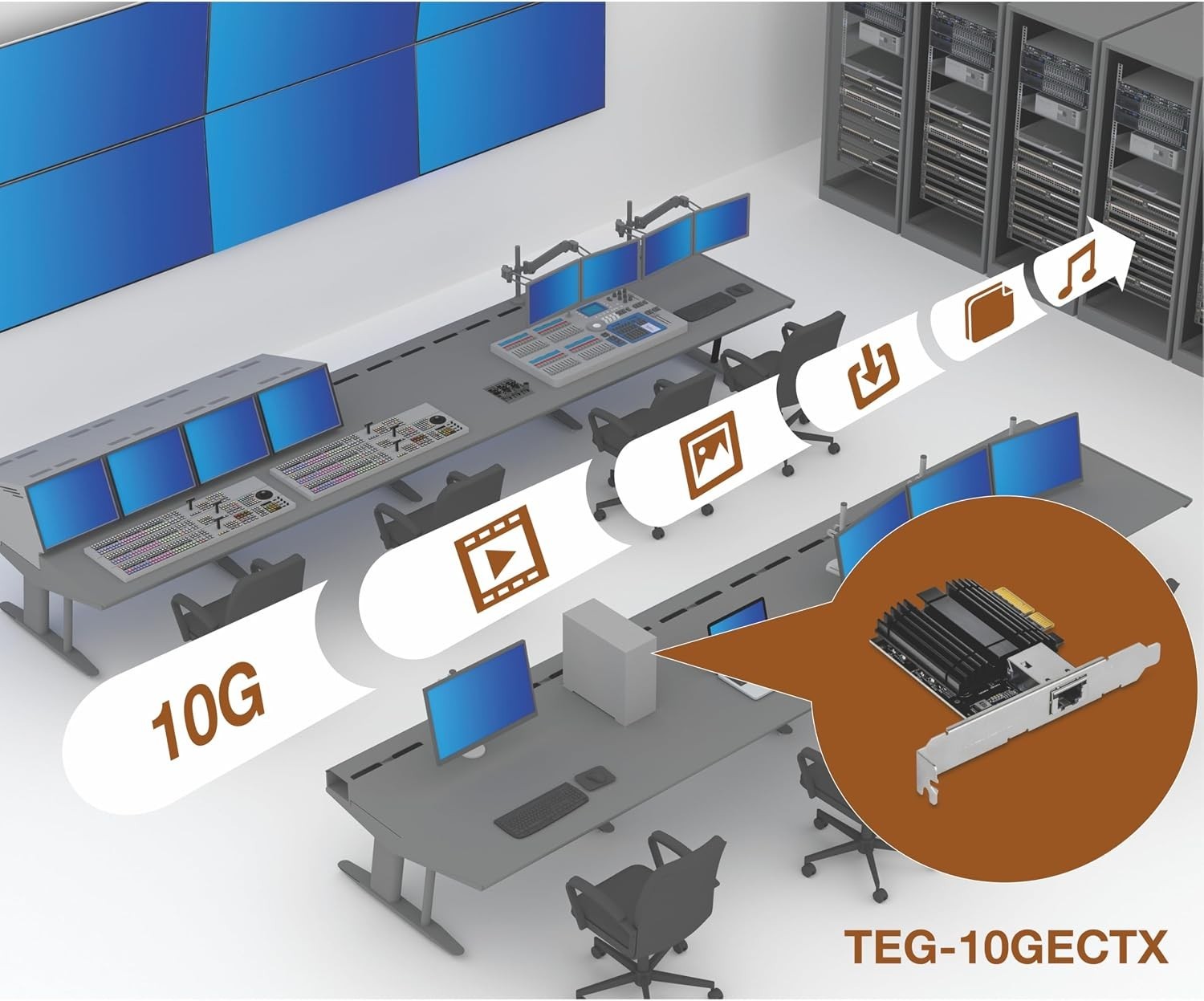 TEG-10GECTX 10GbE Network Adapter – Windows Compatible