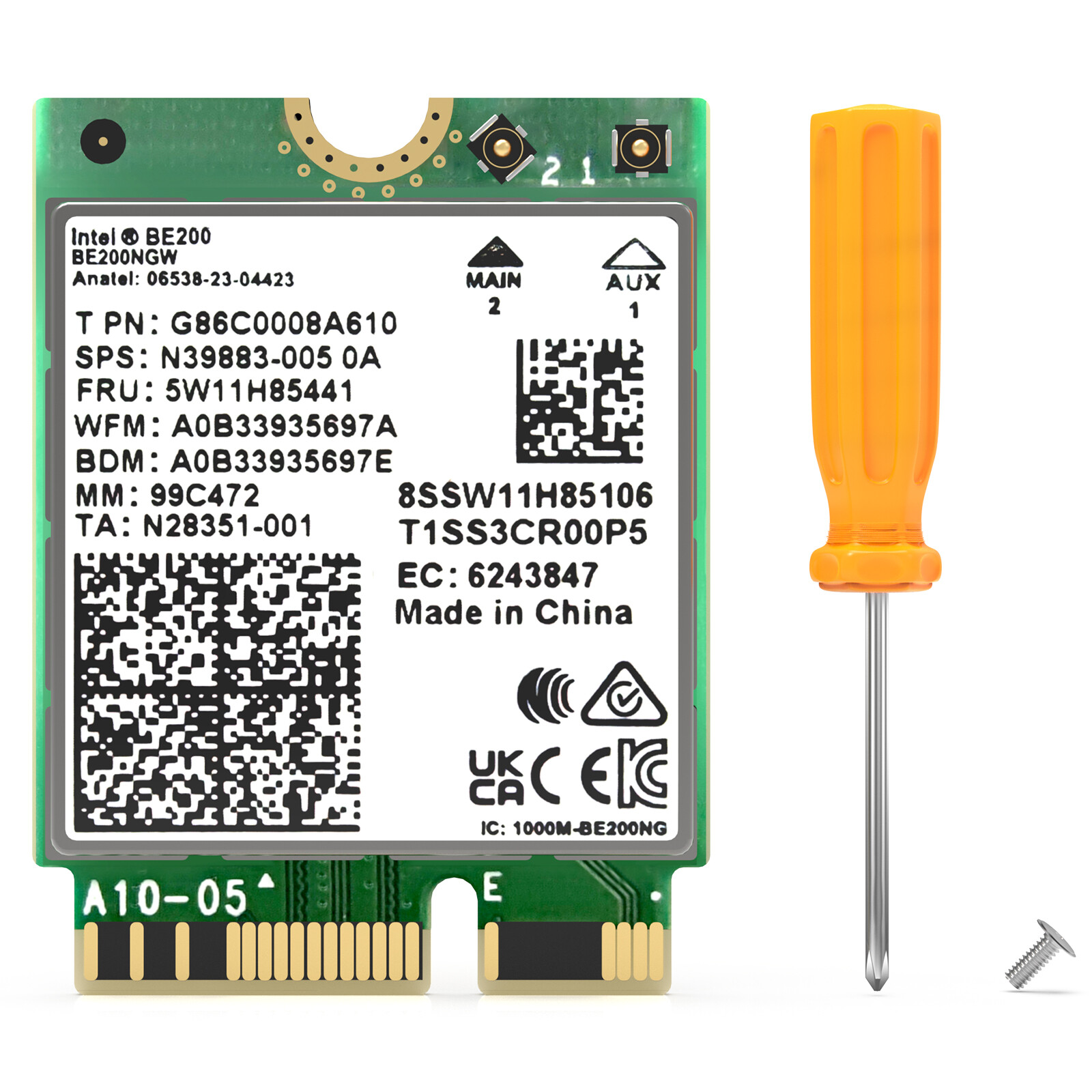 WiFi 6E WiFi 7 PCIe Network Card Tri-Band Intel AX210 BE200 Wireless Adapter
