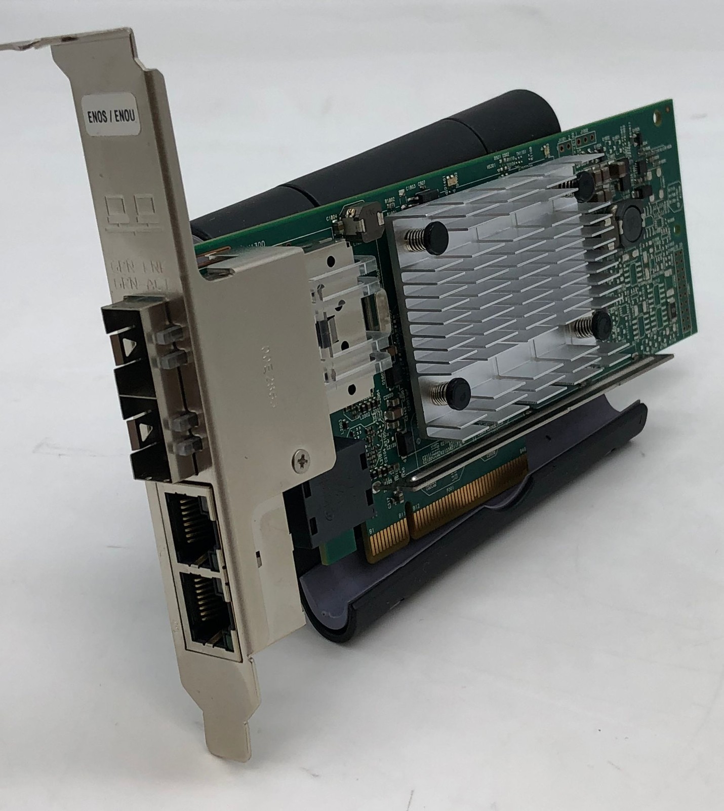 LOT OF 2 Broadcom (IBM) BCM957800A0006i 2x SFP, 2x RJ-45 Ethernet Cards 00E2719
