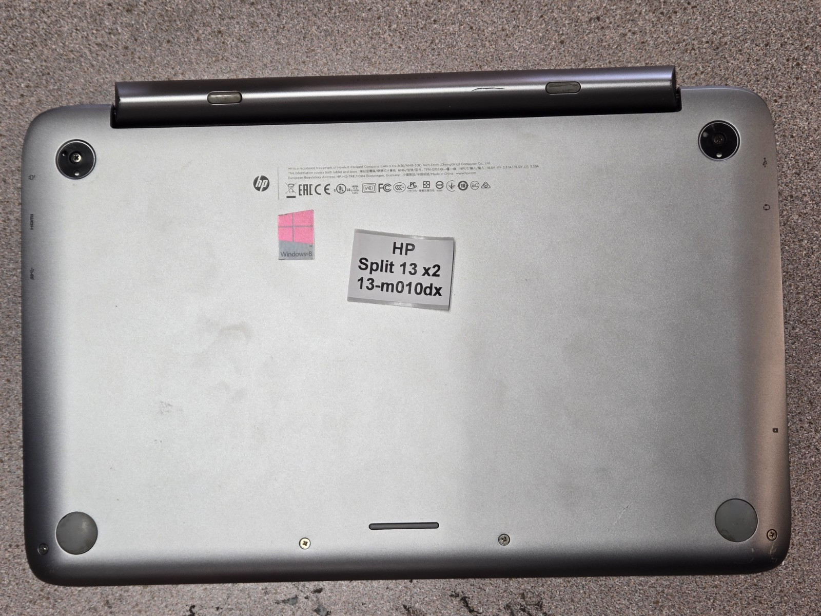HP Split X2 13-m010dx 13.3″ Genuine palmrest with keyboard